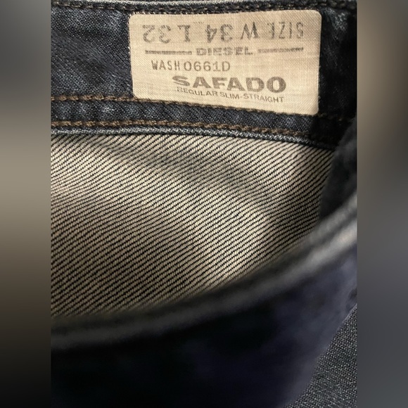 Men’s Diesel Safado Slim Straight Jeans - Picture 8 of 10